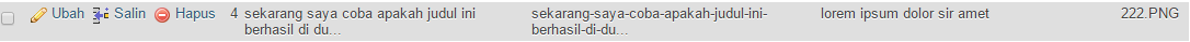 hasil dari slug